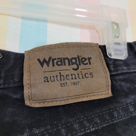 MISFITS Wrangler jeans black denim straight leg punk rock alternative patched - Picture 8 of 10